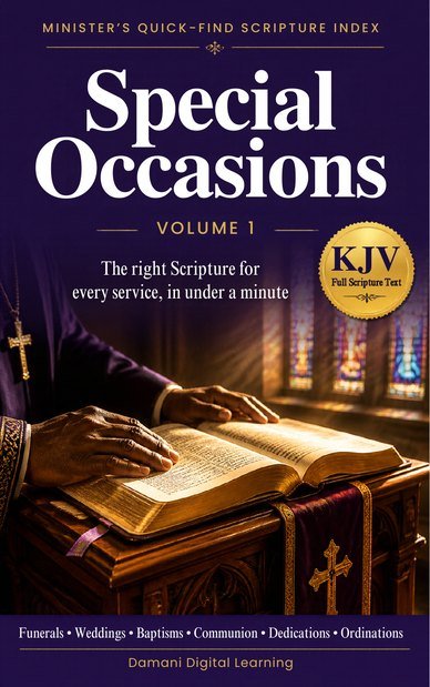 Minister's Quick-Find Scripture Index Volume 1: Special Occasions cover
